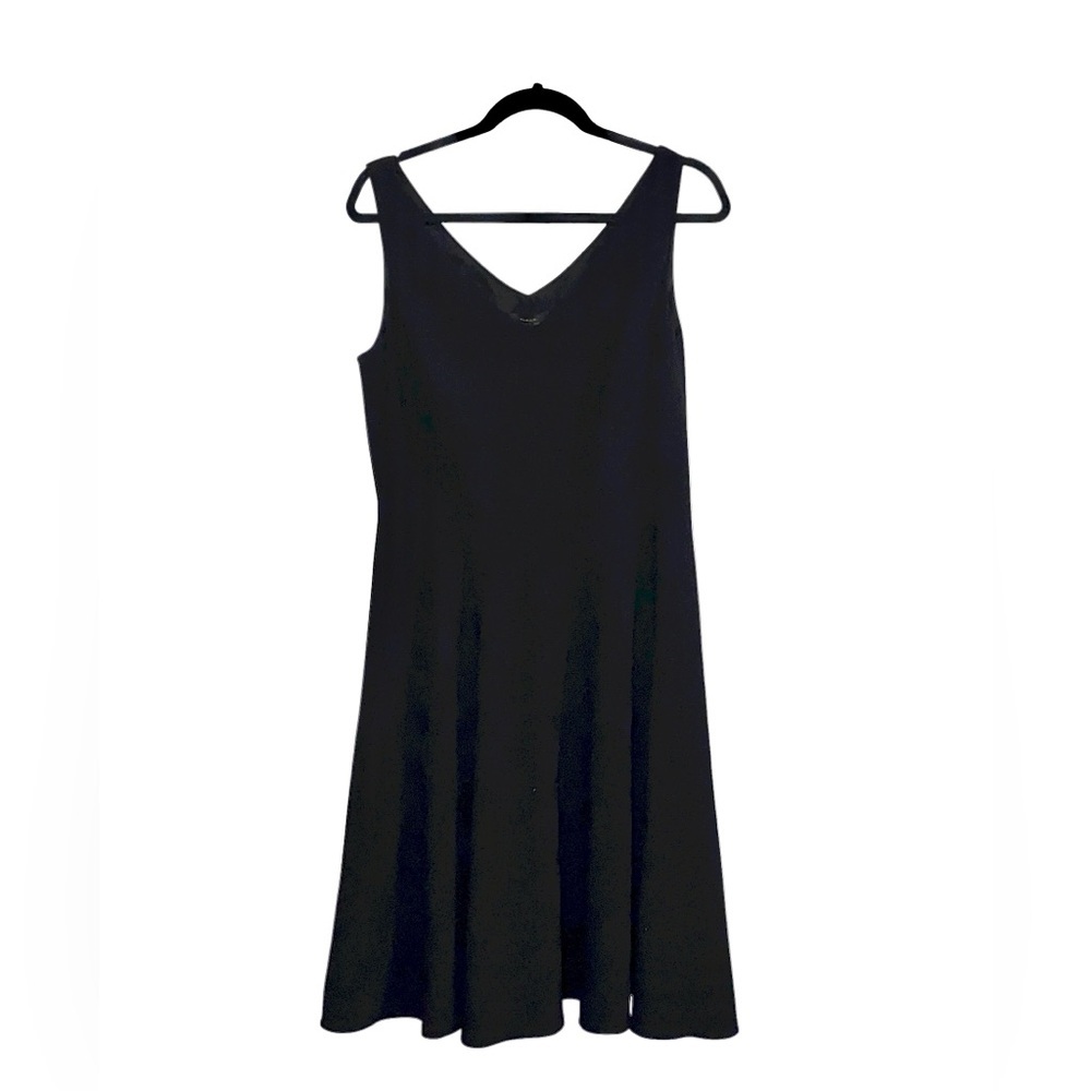 Tahari Black Plaid 50s inspired circle sleeveless Dress party dress classic Twee